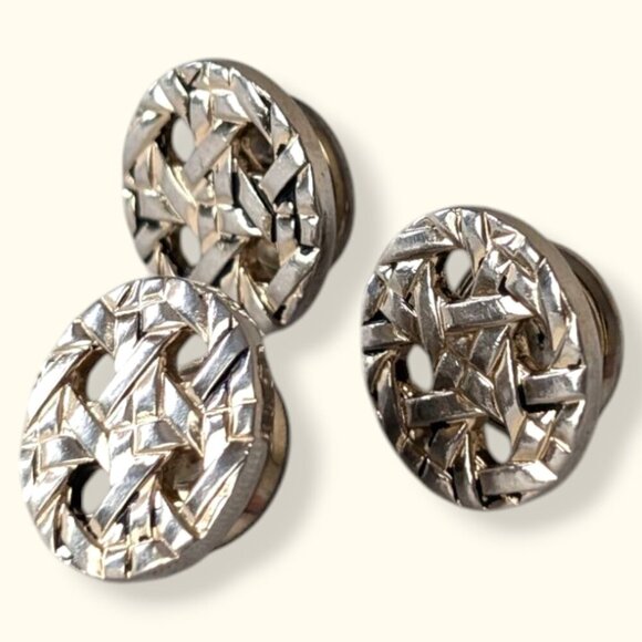 Vintage Swank Kum-A-Part Snap Cufflinks (3 of 4 Pieces) - Picture 2 of 7